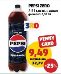 Penny Pepsi Zero Ofertă