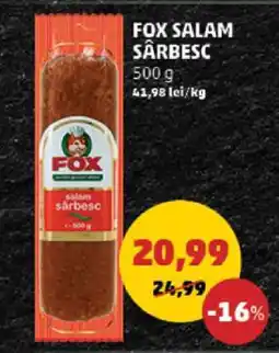 Penny FOX Salam sârbesc Ofertă