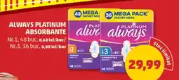 Penny ALWAYS PLATINUM Absorbante Ofertă