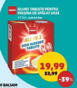Penny ALLIN1 TABLETE PENTRU MAȘINA DE SPĂLAT VASE Ofertă