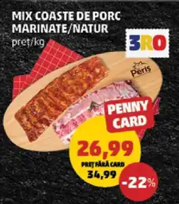 Penny MIX COASTE DE PORC MARINATE/NATUR Ofertă