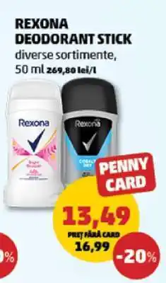 Penny Rexona Deodorant Stick Ofertă