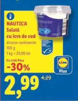 Lidl NAUTICA Salată cu icre de cod Ofertă
