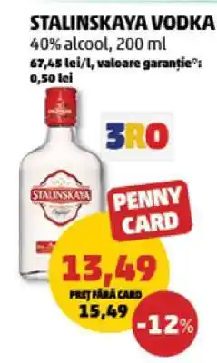 Penny STALINSKAYA Vodka Ofertă