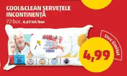 Penny COOL&CLEAN ȘERVEȚELE INCONTINENȚĂ Ofertă