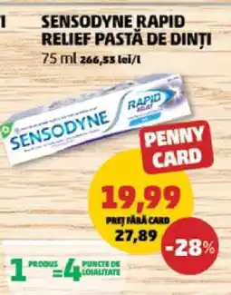Penny Sensodyne Rapid Relief Pastă de Dinți Ofertă