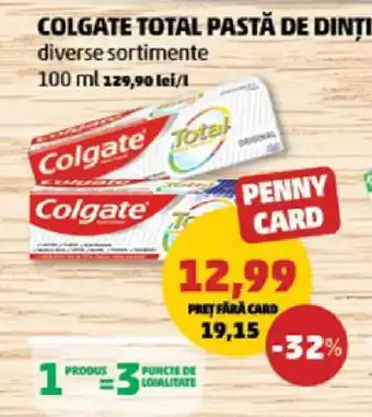 Penny COLGATE TOTAL Pastă de dinți Ofertă