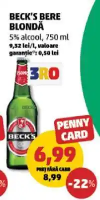 Penny BECK‘S Bere blondă Ofertă