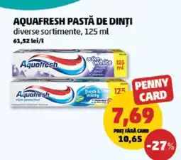 Penny AQUAFRESH Pastă de dinți Ofertă