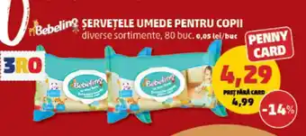 Penny Bebelinó Șervețele umede pentru copii Ofertă
