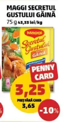 Penny MAGGI SECRETUL GUSTULUI GĂINĂ Ofertă