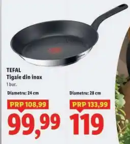 Lidl TEFAL Tigaie din inox 24 cm Ofertă