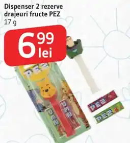 Supeco Dispenser 2 rezerve drajeuri fructe PEZ Ofertă