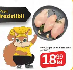 Supeco Piept de pui dezosat fara piele Ofertă