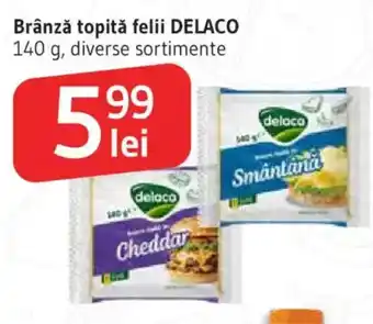 Supeco Brânză topitǎ felii DELACO Ofertă