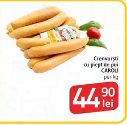 Supeco Crenvursti cu piept de pui CAROLI Ofertă