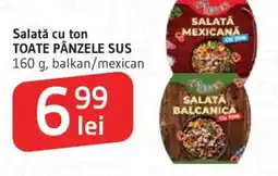 Supeco Salată cu ton TOATE PÂNZELE SUS Ofertă