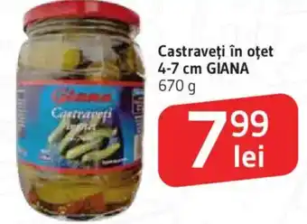 Castraveţi în oțet 4-7 cm GIANA