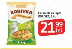 Supeco Caramele cu lapte KORIVKA Ofertă