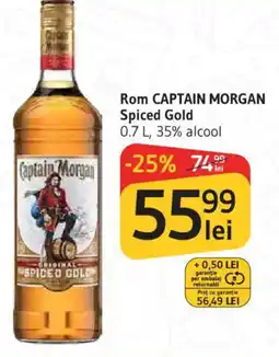 Supeco Rom CAPTAIN MORGAN Spiced Gold Ofertă