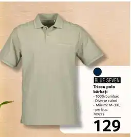 Selgros BLUE SEVEN Tricou polo bărbați Ofertă