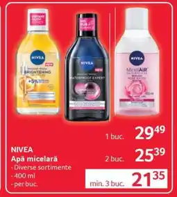 Selgros NIVEA Apă micelară Ofertă