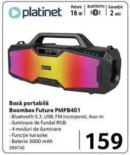 Selgros Boxă portabilă Boombox Future PMPB401 Ofertă