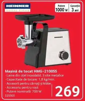 Selgros Mașină de tocat HMG-2100SS Ofertă