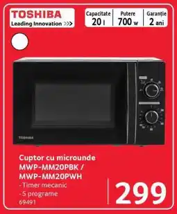 Selgros Cuptor cu microunde MWP-MM20PBK / MWP-MM20PWH Ofertă