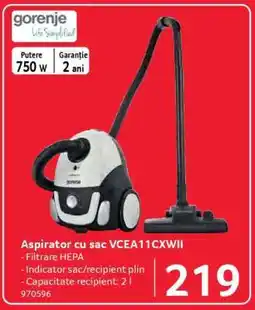 Selgros Aspirator cu sac VCEA11CXWII Ofertă