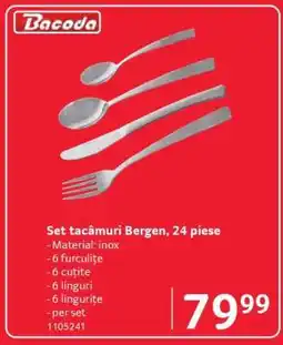 Selgros Set tacâmuri Bergen 24 piese Ofertă