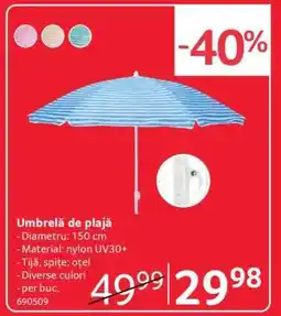 Selgros Umbrelă de plajă Ofertă