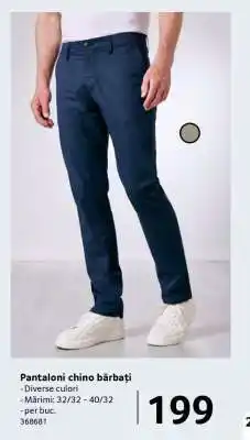 Selgros Pantaloni Chino, bărbați Ofertă