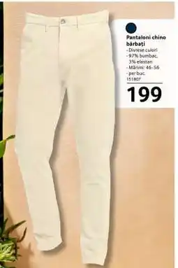 Selgros Pantaloni Chino, bărbați Ofertă