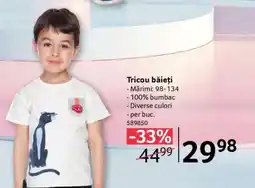 Selgros Tricou băieți Ofertă