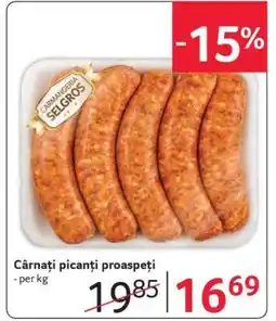 Selgros Cârnați picanți proaspeți Ofertă