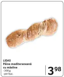 Selgros LIDAS Pâine mediteraneană cu măsline Ofertă