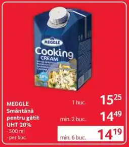 Selgros MEGGLE Smântână pentru gătit UHT 20% Ofertă