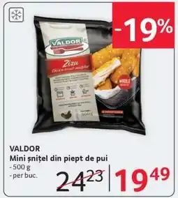 Selgros VALDOR Mini șnițel din piept de pui Ofertă