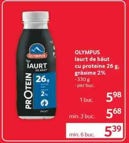 Selgros OLYMPUS Iaurt de băut cu proteine 26 g, grăsime 2% Ofertă