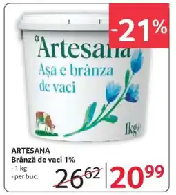 Selgros ARTESANA Brânză de vaci 1% Ofertă