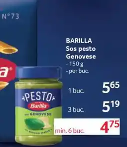 Selgros BARILLA SOS PESTO GENOVESE Ofertă