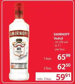 Selgros SMIRNOFF Vodcă Ofertă