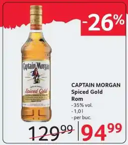 Selgros CAPTAIN MORGAN Spiced Gold Rom Ofertă