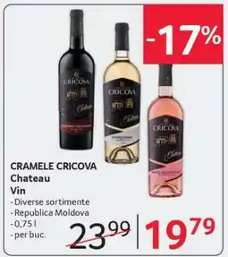 Selgros CRAMELE CRICOVA Chateau Vin Ofertă