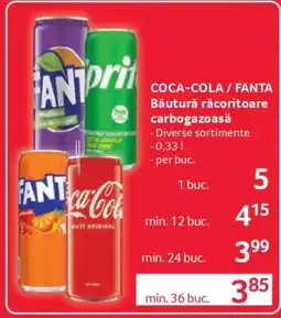 Selgros COCA-COLA / FANTA Băutură răcoritoare carbogazoasă Ofertă