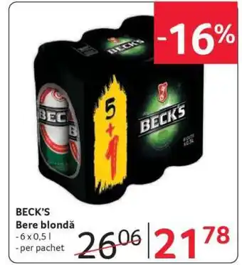 Selgros BECK'S Ofertă