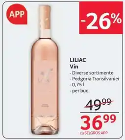 Selgros LILIAC Vin Ofertă