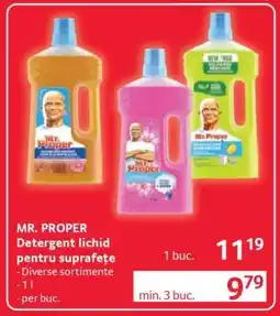 Selgros MR. PROPER Detergent lichid pentru suprafețe Ofertă