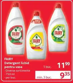 Selgros FAIRY Detergent lichid pentru vase Ofertă